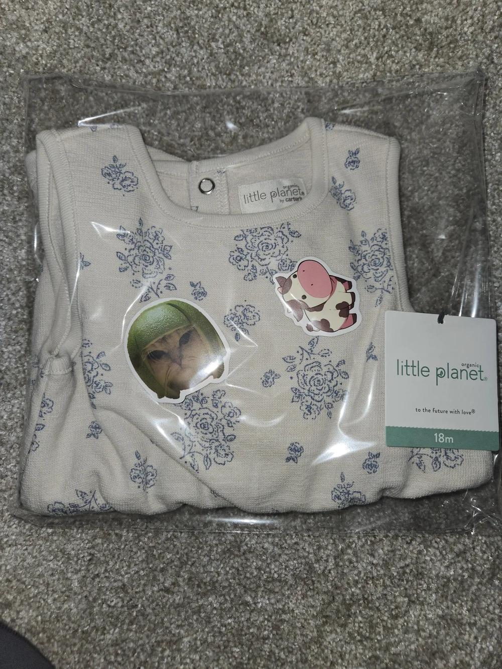 Carters Little Planet 100% Organic Cotton Romper